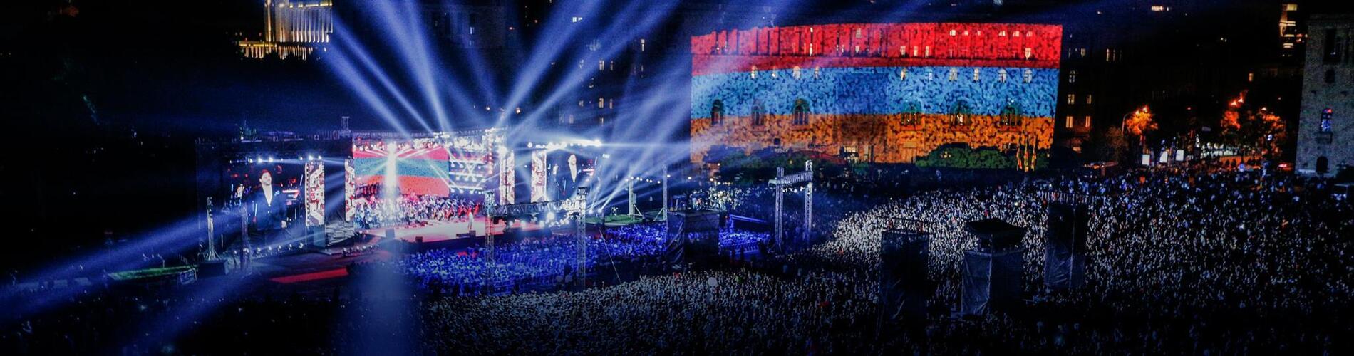 100 лет Первой Республики Армения. Главный гала-концерт праздника прошел при техподдержке «Имлайт» 