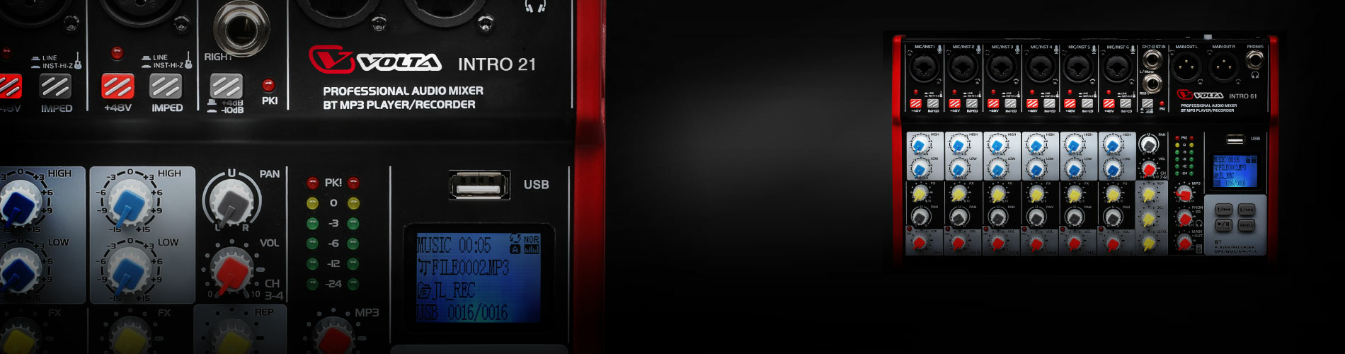 Новые микшерные пульты VOLTA