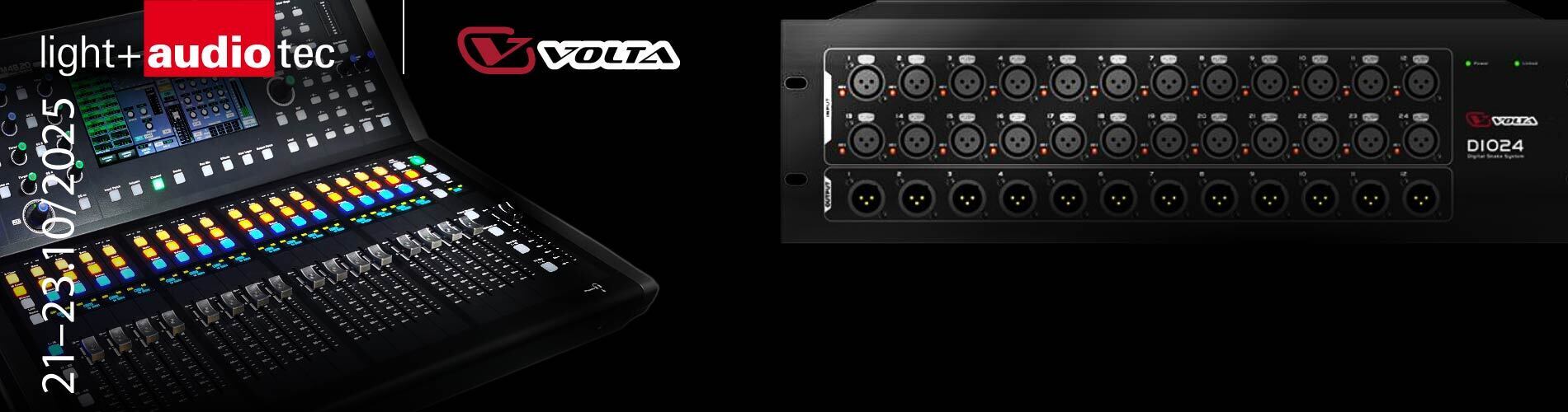 Цифровые микшеры VOLTA на LAT2025 на Light+Audio Tec 2025