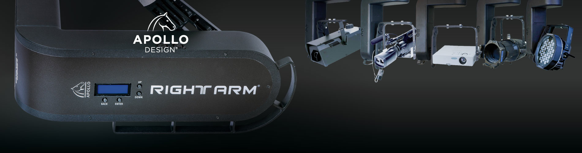 Полноповоротные лиры RIGHT ARM 3 от компании APOLLO Design