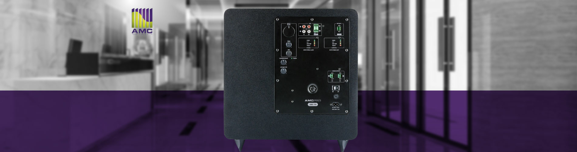 АМС SBS 10 - громко, удобно, выгодно! Активный сабвуфер с усилителями для внешних акустических систем 